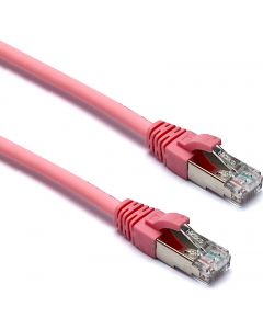 EXL CAT6A 0.3M FFTP PINK PK10