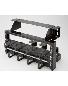 EXCEL 8U PATCH RACK BLACK