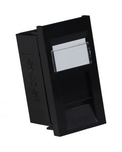 EXL CAT6 RJ45 UTP MODULE BLACK