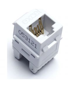 EXL CAT6A UNSCRN IDC K/JACK-WT