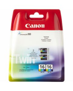 Canon BCI-16 C/M/Y Colour Ink Cartridge (Twin Pack)