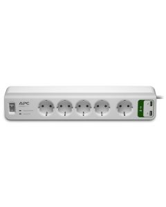 APC PM5U-GR surge protector White 6 AC outlet(s) 230 V 1.83 m