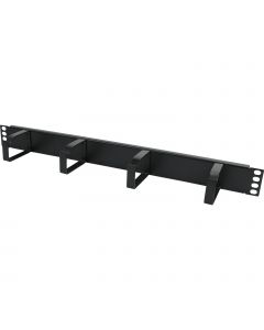 EXL 1U CBL MNGT BAR BK M/RINGS