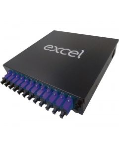 12 LC DPLX MM (VIOLET)DIN RAIL