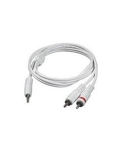 C2G 5m 3.5mm Male to 2 RCA-Type Male Audio Y-Cable - iPod audio cable 2 x RCA White