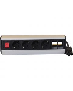 EXL DESK POWER 4XSCHUKO 2X6C