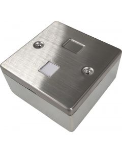 EXL 1P S/STEEL K/S PLATE & BOX