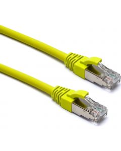 EXCEL CAT6A 0.3M FFTP YLW PK10