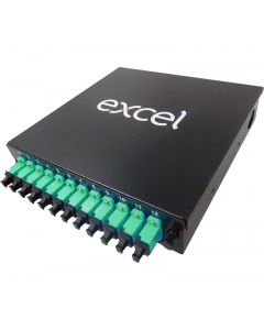 12 LC DPLX SM APC DIN RAIL BOX