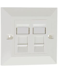EXL C5E UTP DOUBLE BVLD FP WH