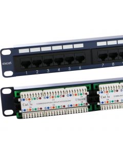 EXL C5E 1U 24PT UTP P/P BU