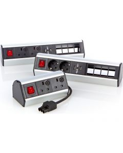 EXL DESK PWR 2SCHUKO 2USB 4X6C