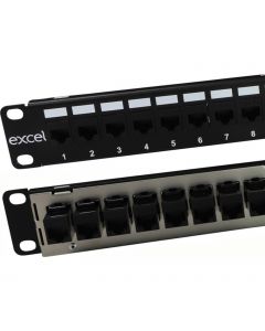 EXL C5E 1U 24PT THR/CPL P/P BK