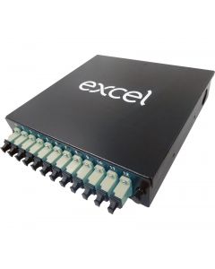 12 LC DPLX MM (BEIGE) DIN RAIL