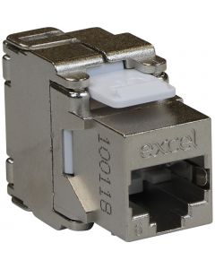 EXL CAT6 SCRN T/LESS JACK-BFY