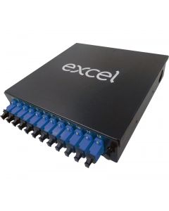 12 LC DPLX SM (BLUE) DIN RAIL