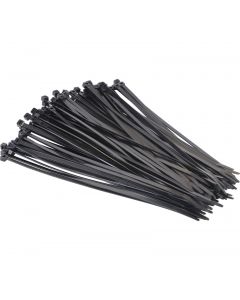C/TIE 3.6MM X 300MM BLK PK100