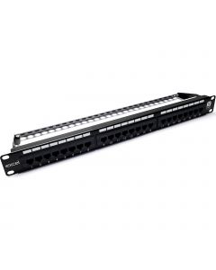 EXL C6 1U 24PT RJ45 UTP P/P BK