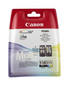 Canon PG-510 / CL-511 ink cartridge 2 pc(s) Original Black, Cyan, Magenta, Yellow