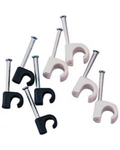 7-10mm ROUND CBL CLIP WT PK100