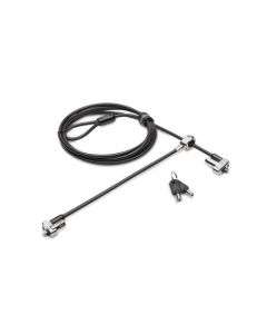 Kensington N17 Keyed Dual Head Laptop Lock for Wedge-Shaped Slots