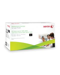 Xerox Black toner cartridge. Equivalent to HP Q6000A. Compatible with HP Colour LaserJet 1600, Colour LaserJet 2600/2605, Colour LaserJet CM1015/1017 MFP