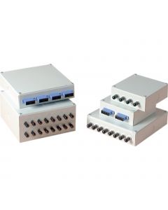 6-PORT LC QUAD 24C MM LOADED
