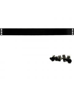 EXL 1U BLANK PLATE BLACK