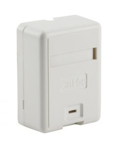 EXL+ 1P CAT6 S/MOUNT BOX WHITE