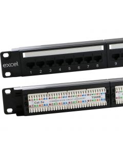 EXL+ CAT5E 1U 24PT P/PANEL BK