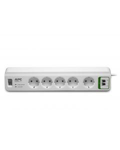APC PM5T-GR surge protector White 5 AC outlet(s) 230 V 1.83 m