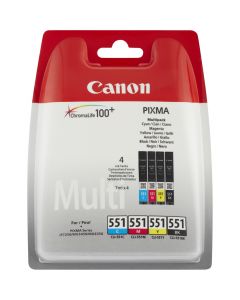Canon CLI-551 C/M/Y/BK ink cartridge 4 pc(s) Original Standard Yield Black, Cyan, Yellow, Magenta