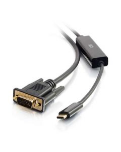 C2G 0.9m (3ft) USB C to VGA Adapter Cable - Video Adapter - Black
